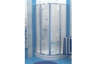 Supernova - Cabina dus semirotunda 90 Saten+Grape